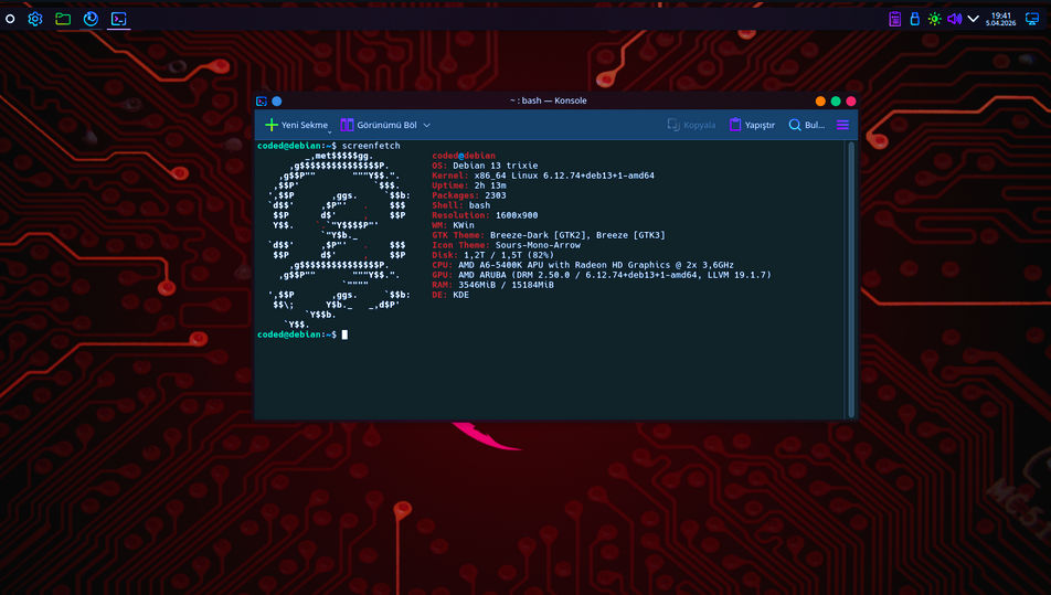 Linux Debian KDE 13 by CRazyCoDeRr on DeviantArt
