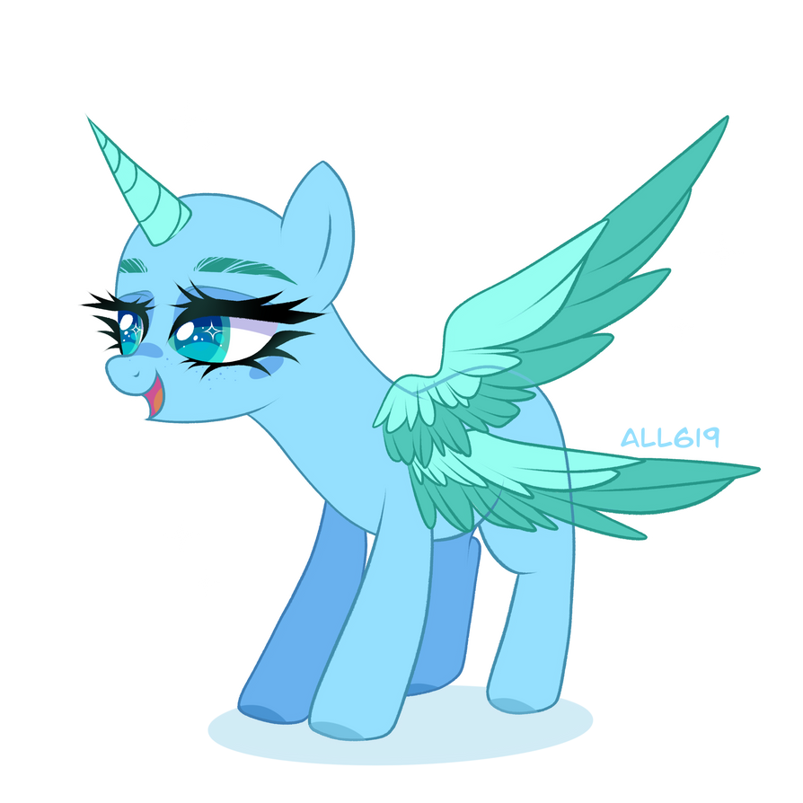MLP Base #1 by All619 on DeviantArt