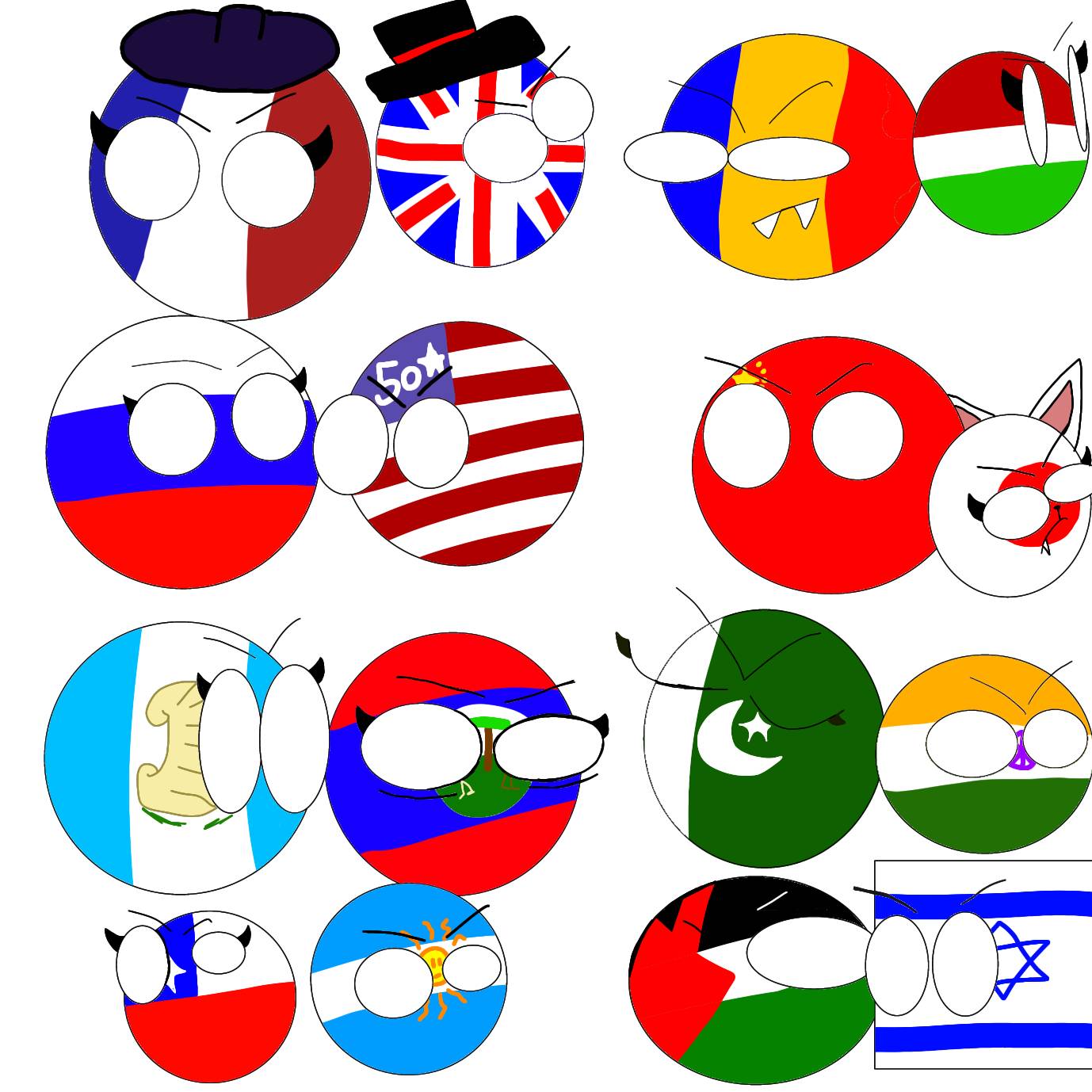 The ex daters og countryballs by purpleshark2010 on DeviantArt