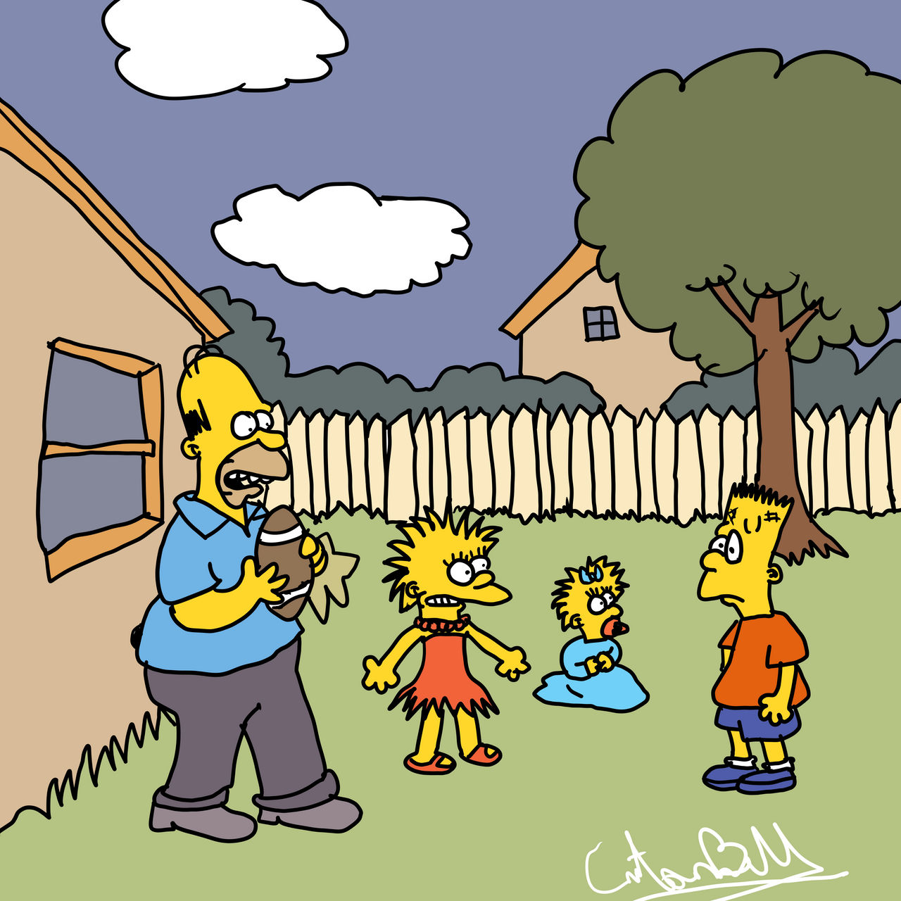 Tracey Ullman Simpsons Football (1987) by thebull1980sCECfan on DeviantArt