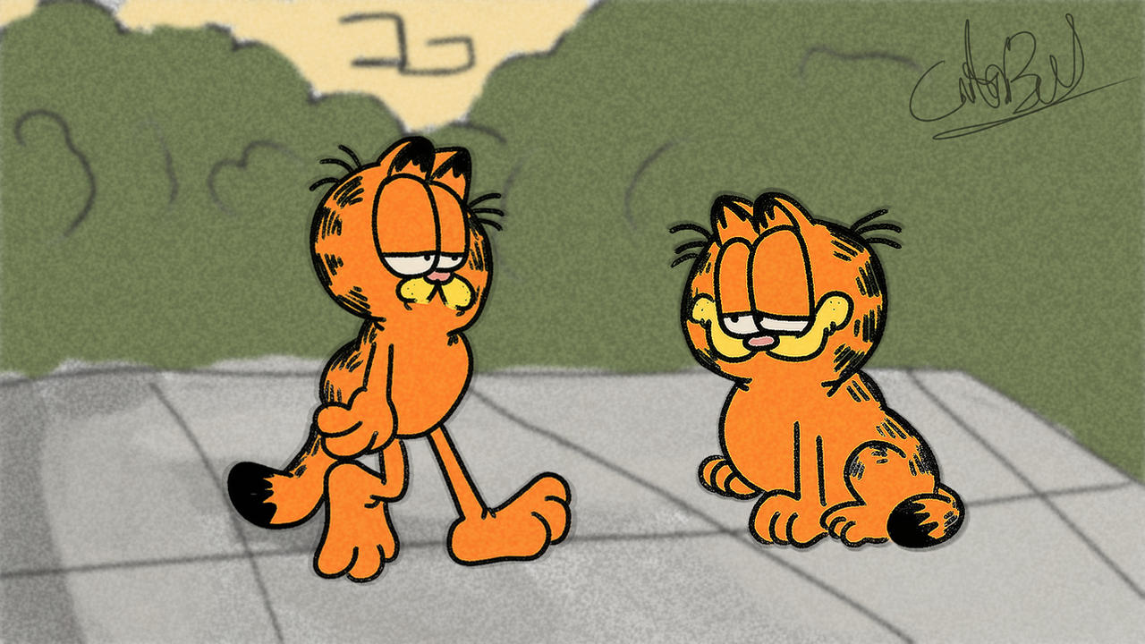 garfield tale of two kitties in OG style by thebull1980sCECfan on ...