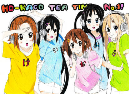 K - On Houkago Tea Time - copy art