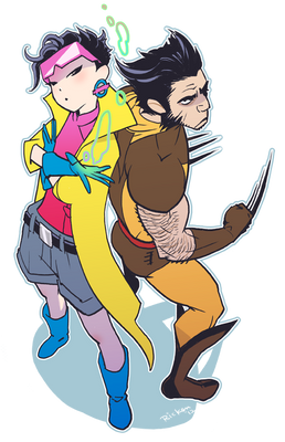 Wolverine and Jubilee 02