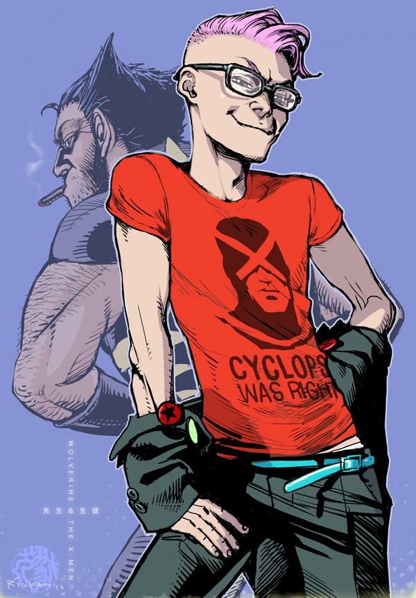 The Red T-shirts by Ricken-Art