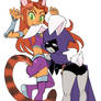 Starfire and Raven