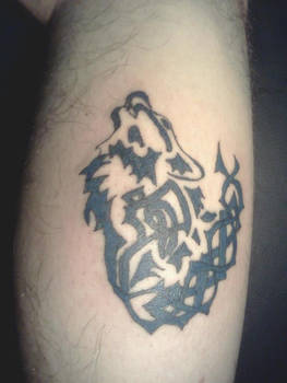 Blue Wolf Tattoo