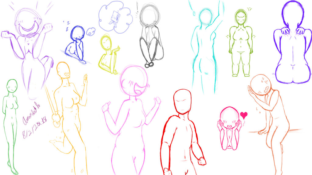 Practice Sketch Example Practice Sketch Compilation by StrungOutSoul on DeviantArt