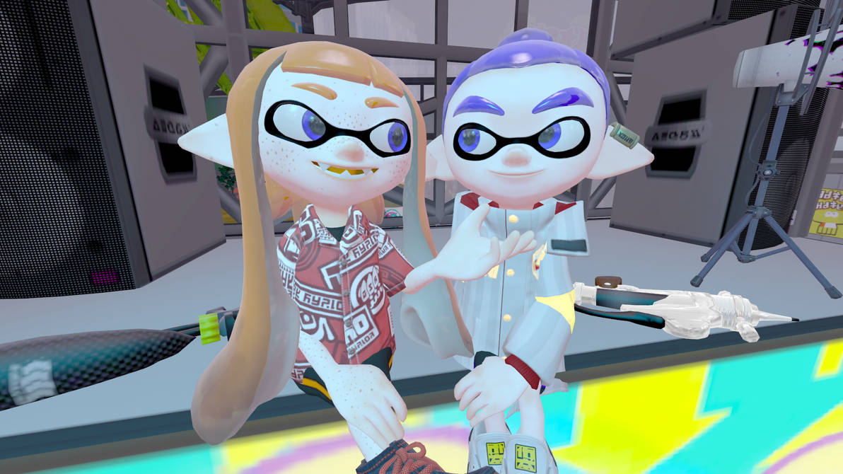 Splatoon SFM Render | Two Inklings talking by MuffinandmorK on DeviantArt