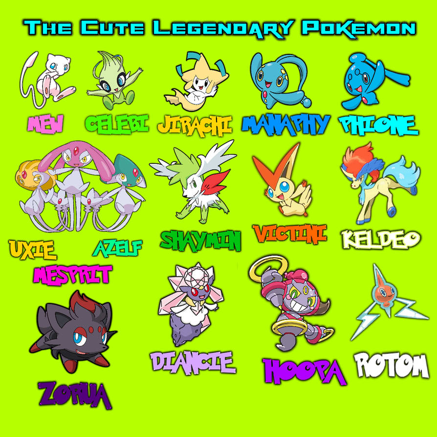 The Cute Legendary Pokemon by StormStrikerSX9 on DeviantArt