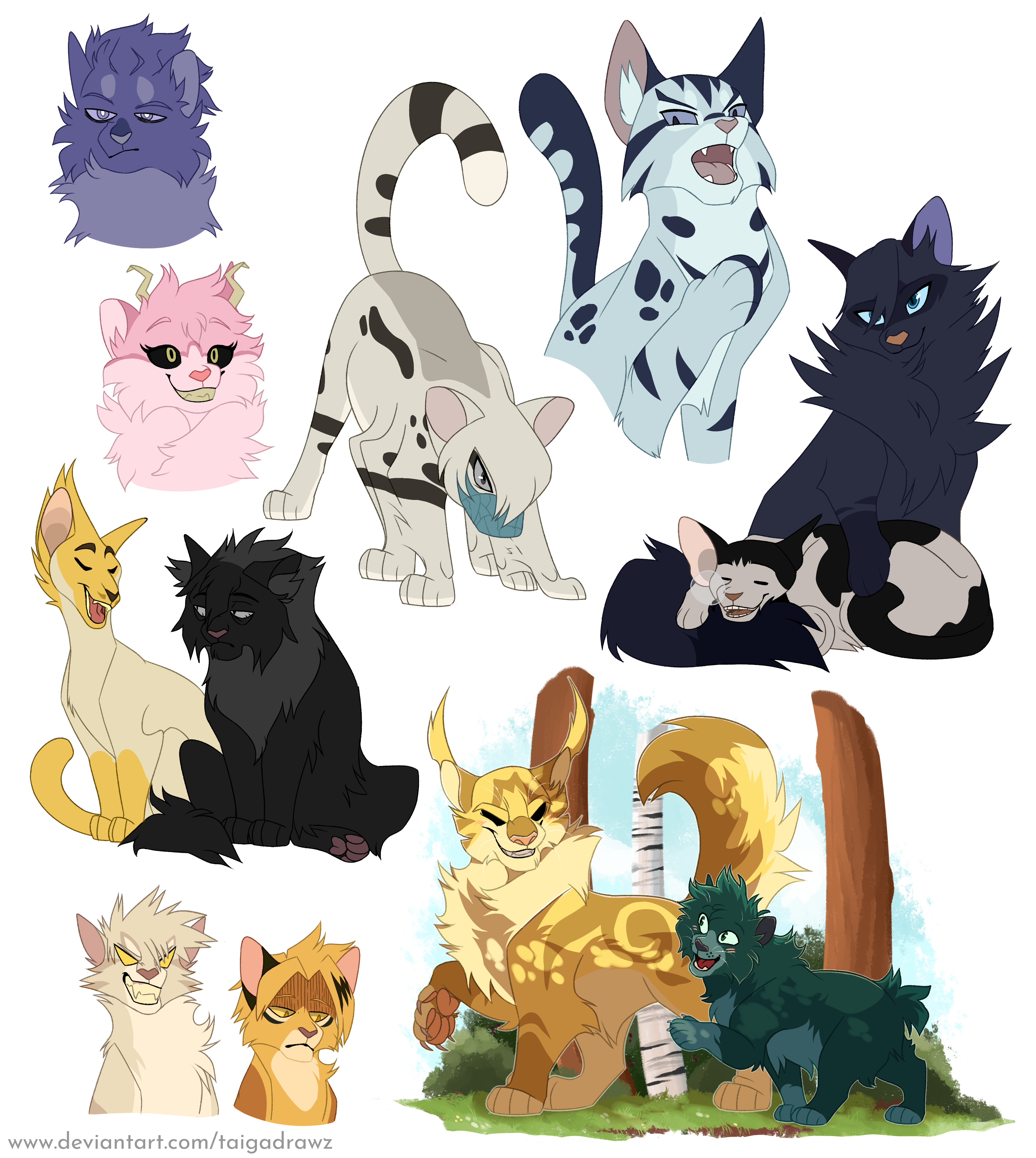 SEGAmastergirl on X: My not so warrior cats, warrior cats. My