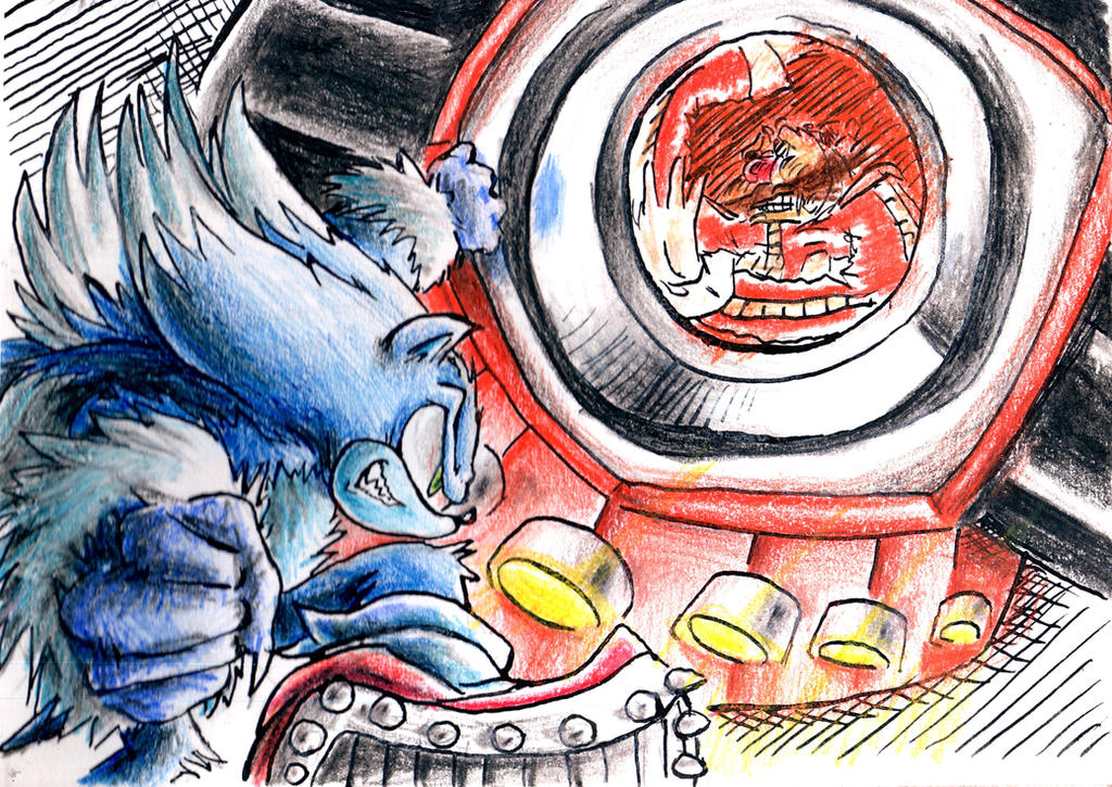 Sonic Wherehog VS EGGDragon FanArt