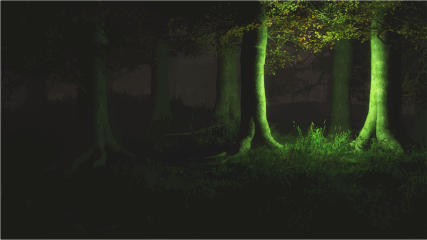 spooky forest