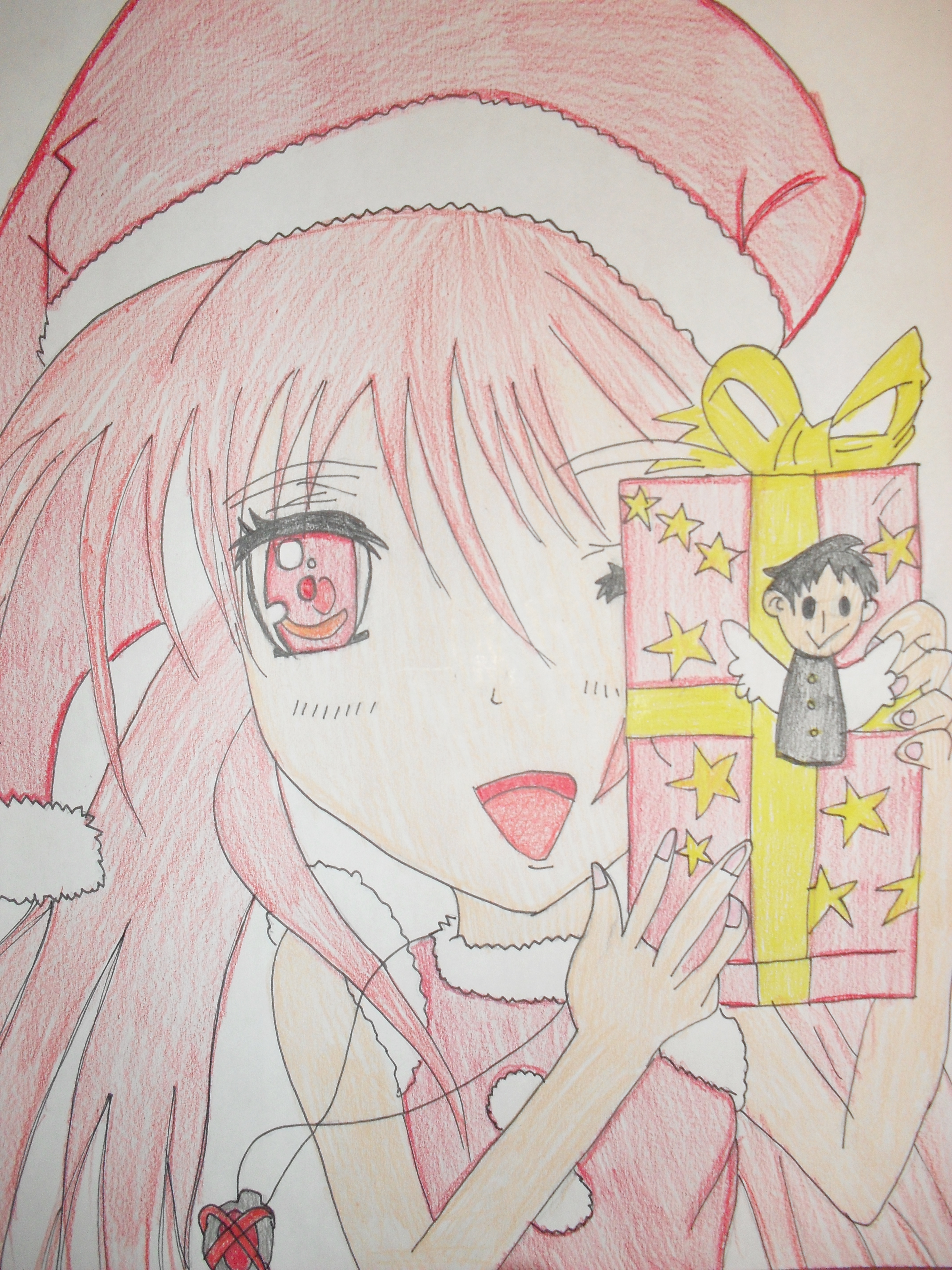 Drawing of Christmas anime girl by Cutie80693 on DeviantArt Drawing of Christmas anime girl by Cutie80693 on DeviantArt