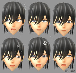 anime face 3dmodel