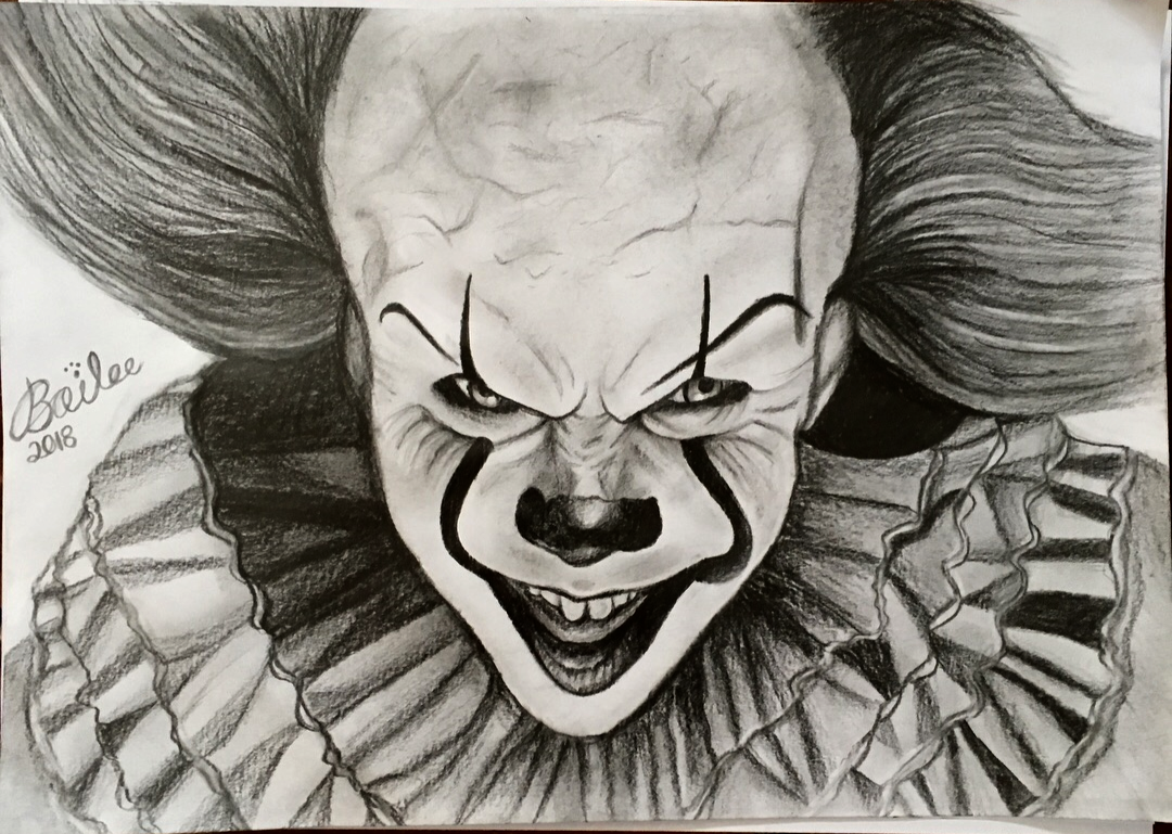 Pennywise IT Drawing by Bailee1660 on DeviantArt