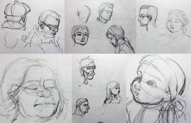 Drawing people on the subway #2