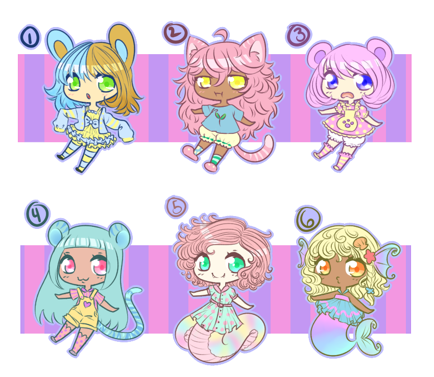 [Closed] Pastel Chibi Adopts!