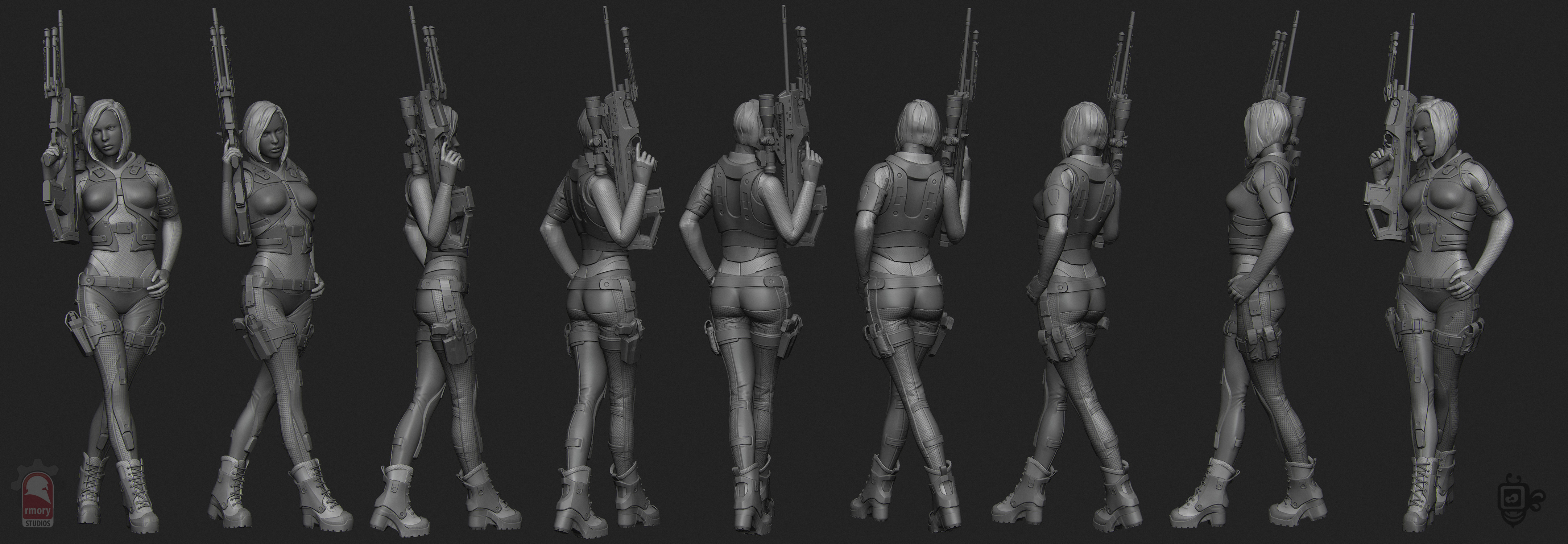 Female Combat Suit by VertexBee on DeviantArt