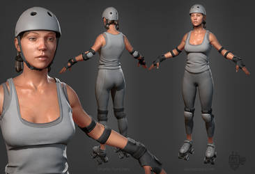 Martin-punchev-vertexbee-rollerderby-lowpoly1