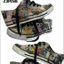 Custom beatles converse