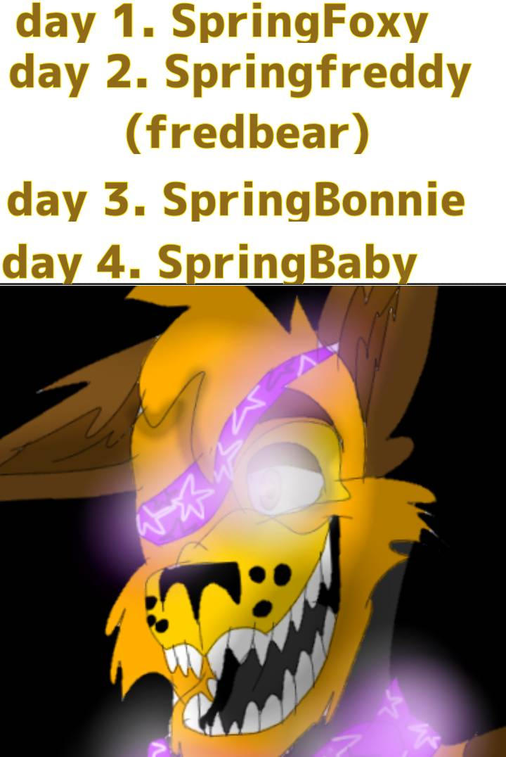 1 day challenge for spring animatronics by BlueCircusBabyYT on DeviantArt