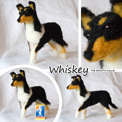 Needle felted smooth collie