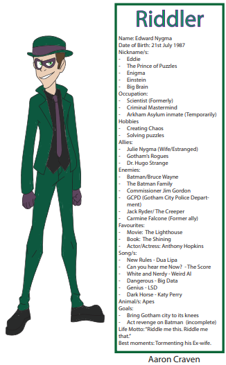 The Riddler Biography by aaroncraven67 on DeviantArt