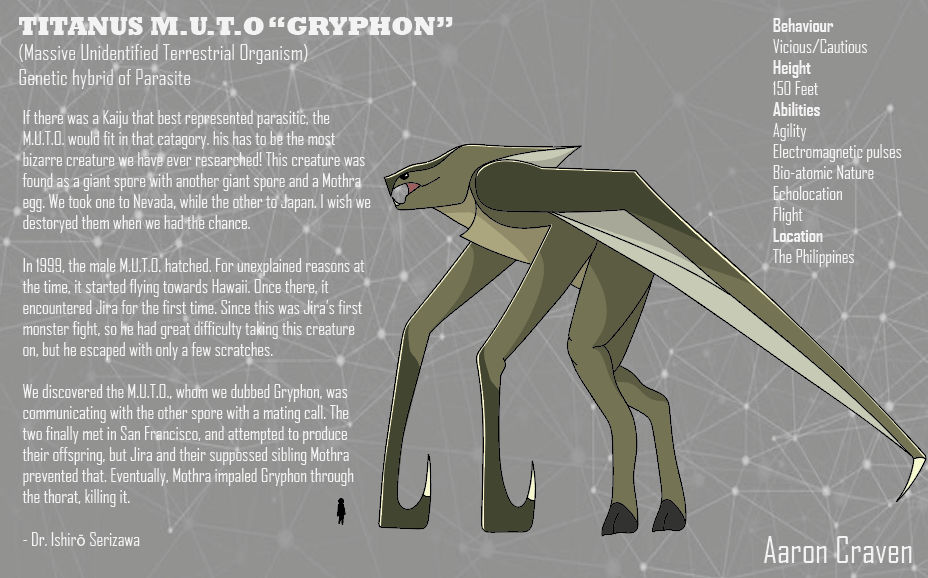 Monarchs File Deviantart MONARCH FILES Titanus M.U.T.O. (Gryphon) by aaroncraven67 on DeviantArt