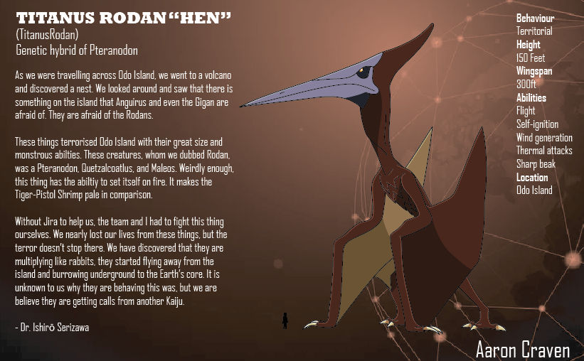 Monarchs File Deviantart MONARCH FILES Titanus Rodan (Hen) by aaroncraven67 on DeviantArt