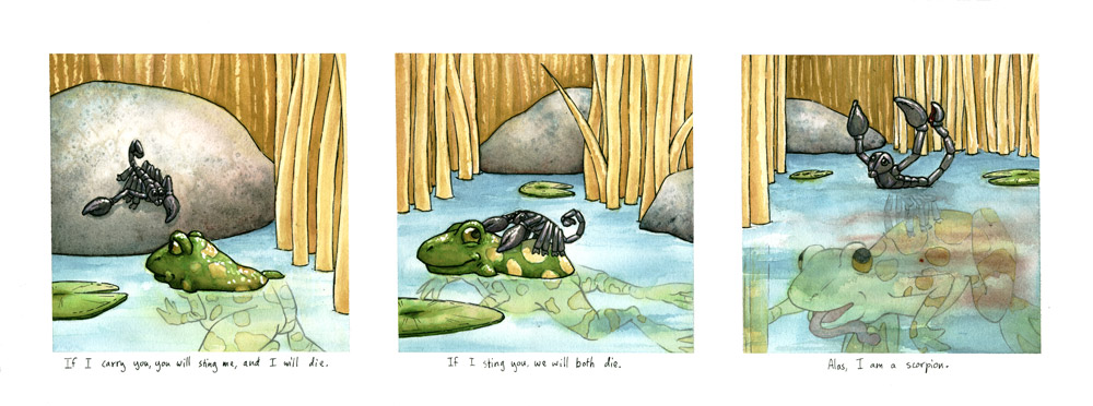 Story frog scorpion the the and The Story