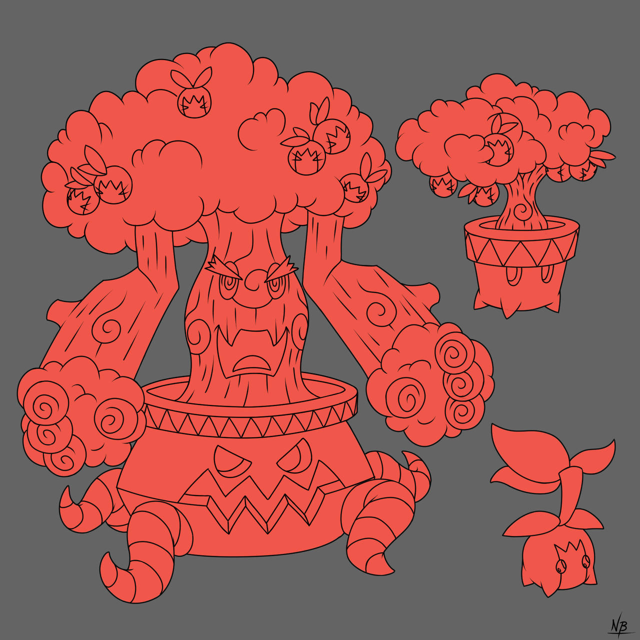 Tree Fakeemon I Create Fakemon and I'm looking for friends by VanillaBiskit on DeviantArt