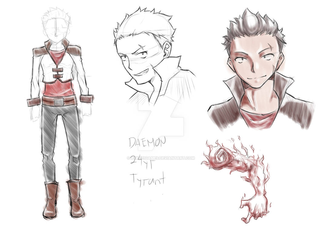 Daemon Design Pattern character design DAEMON by bykee1games on DeviantArt