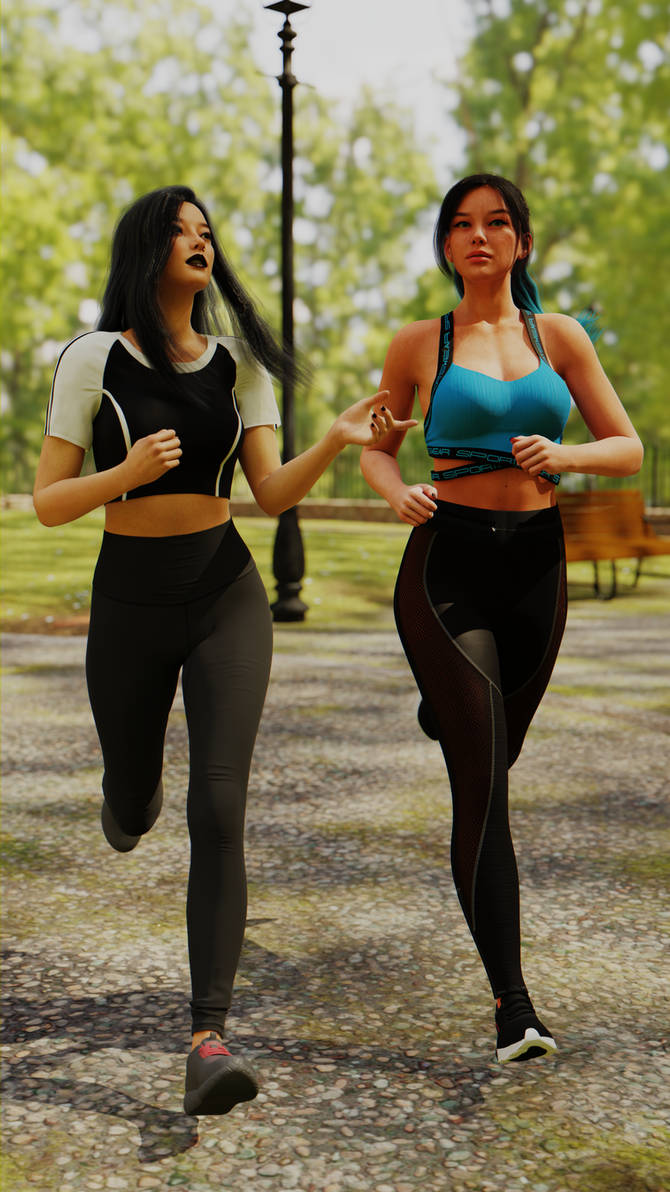 Deviantart Front View Running Morning Run 01 by FourthFret on DeviantArt