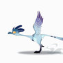 Frantz the Archeopteryx - the running cycle (GIF)