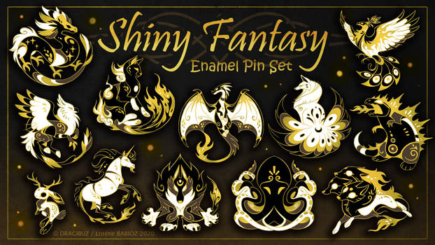 Shiny Fantasy - Hard Enamel Pin Set