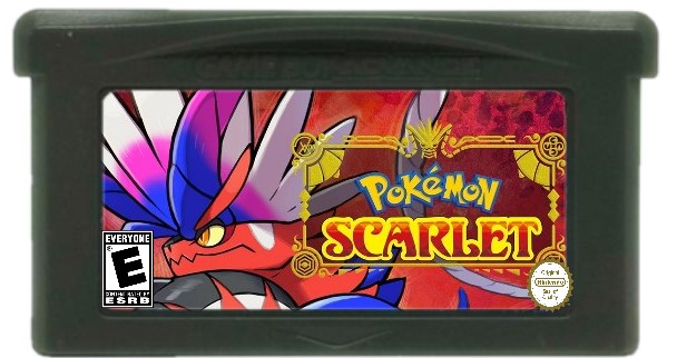 Pokemon Scarlet (GBA Cartridge) by LegoFan4Ever on DeviantArt