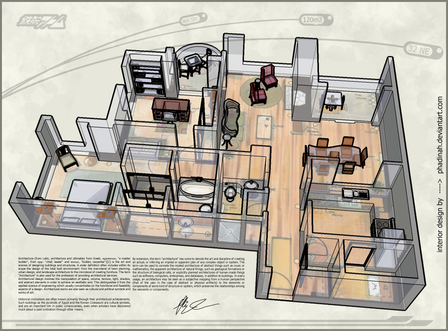 3d of apartment floor