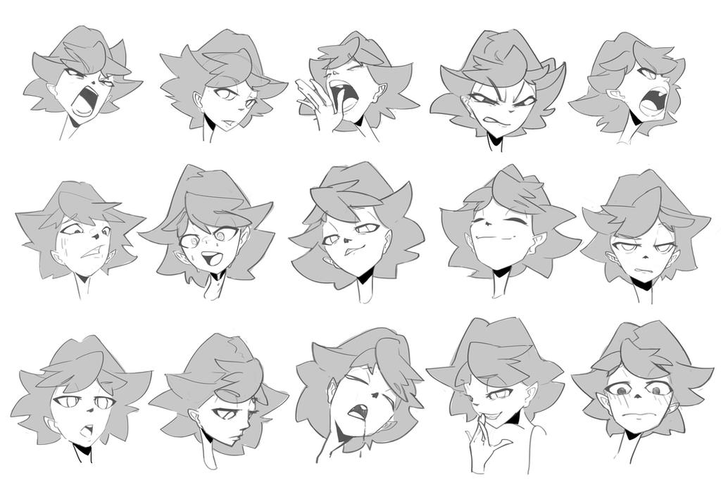 Character Visdev VisDev Character Expression Sheet by AzouraArt on DeviantArt
