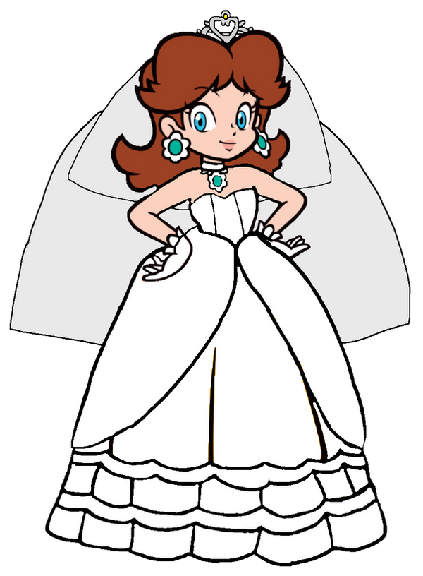 Super Mario: Princess Daisy Wedding Dress 2D by Joshuat1306 on DeviantArt Super Mario: Princess Daisy Wedding Dress 2D by Joshuat1306 on DeviantArt