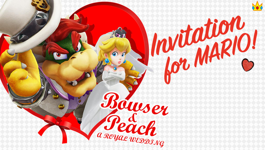 Bowser and Peach Wedding Card by Joshuat1306 on DeviantArt