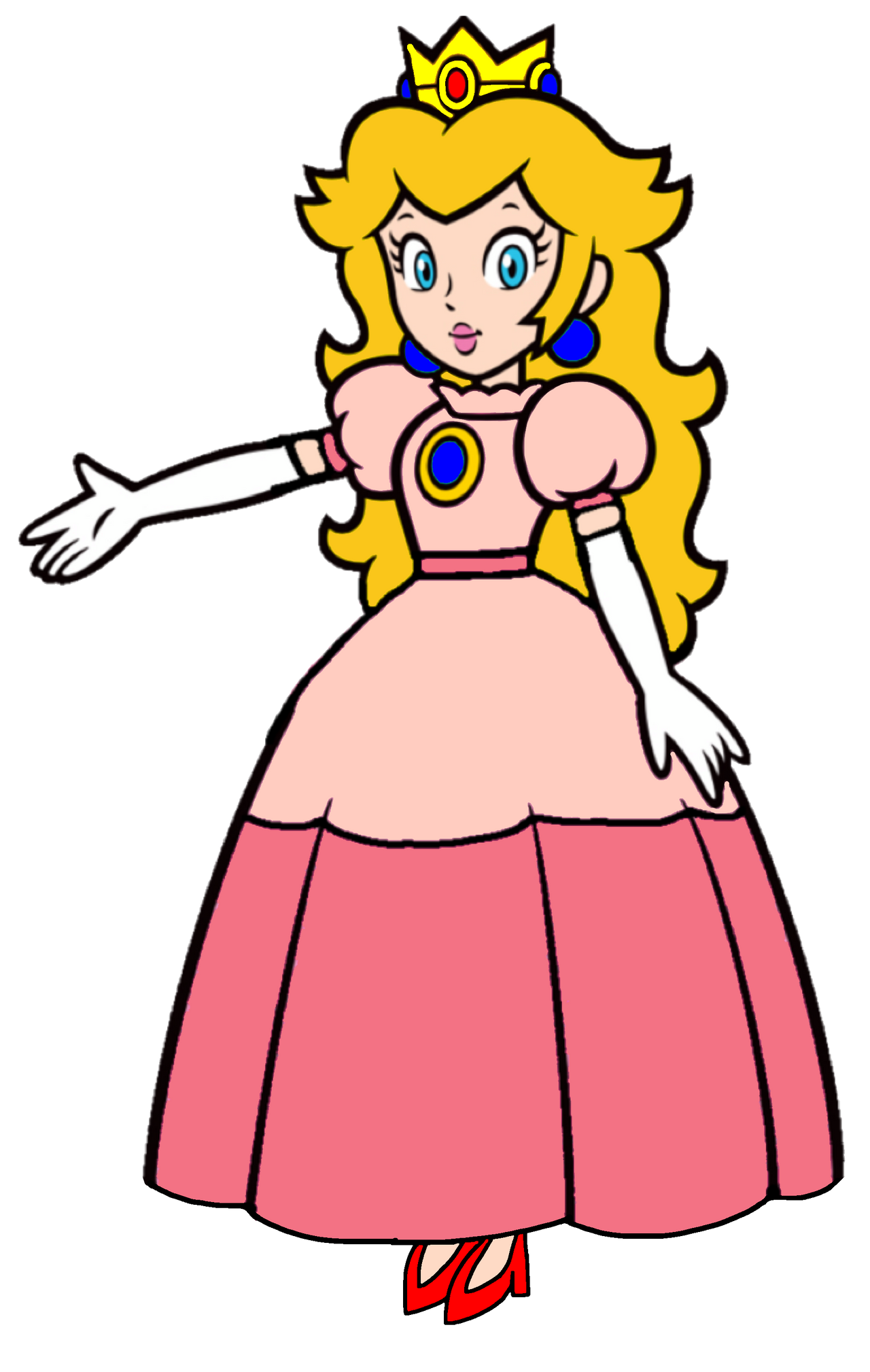 Super Mario Sm64 Princess Peach 2d By Joshuat1306 On Deviantart