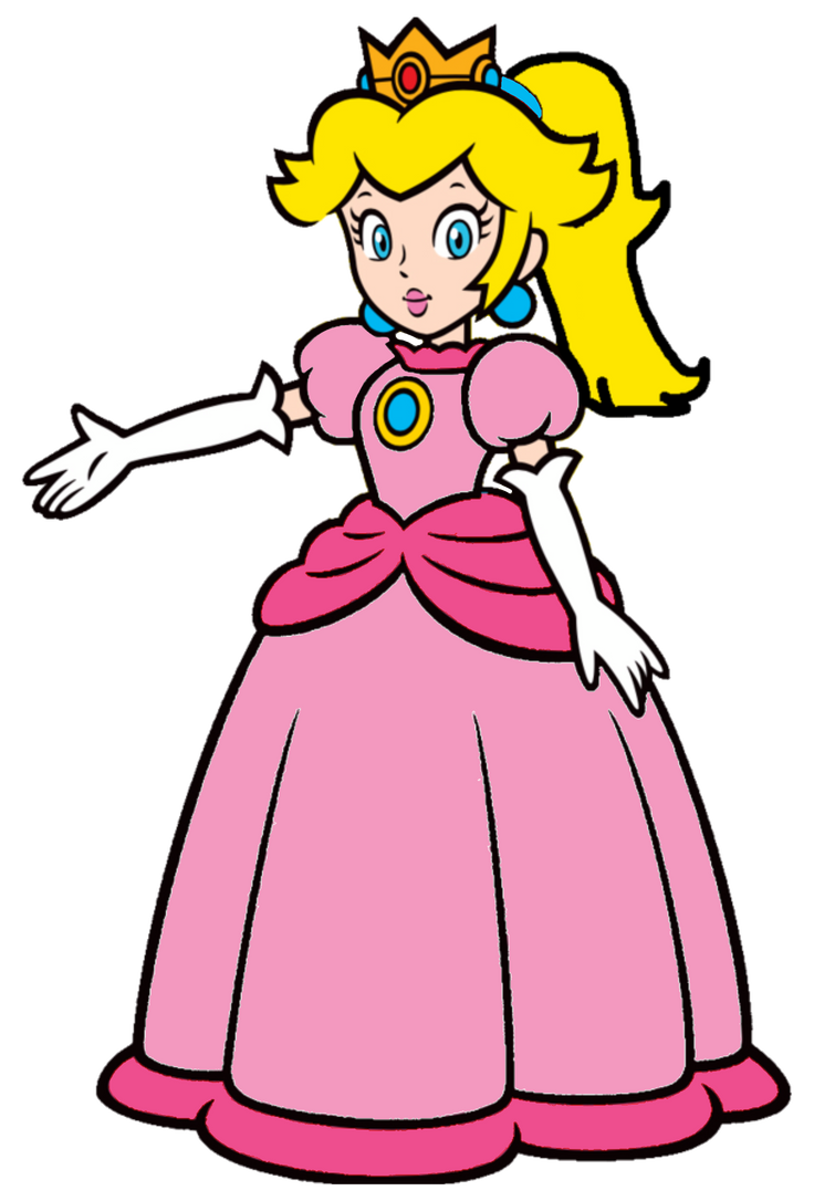 Princess Peach Hair Ponytails