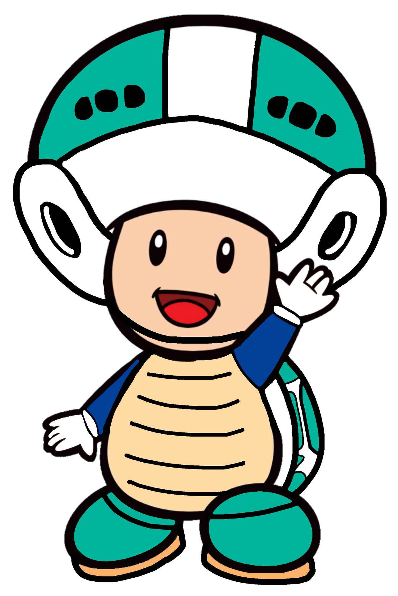 Super Mario: Hammer Yvan the Blue Toad 2D by Joshuat1306 on DeviantArt