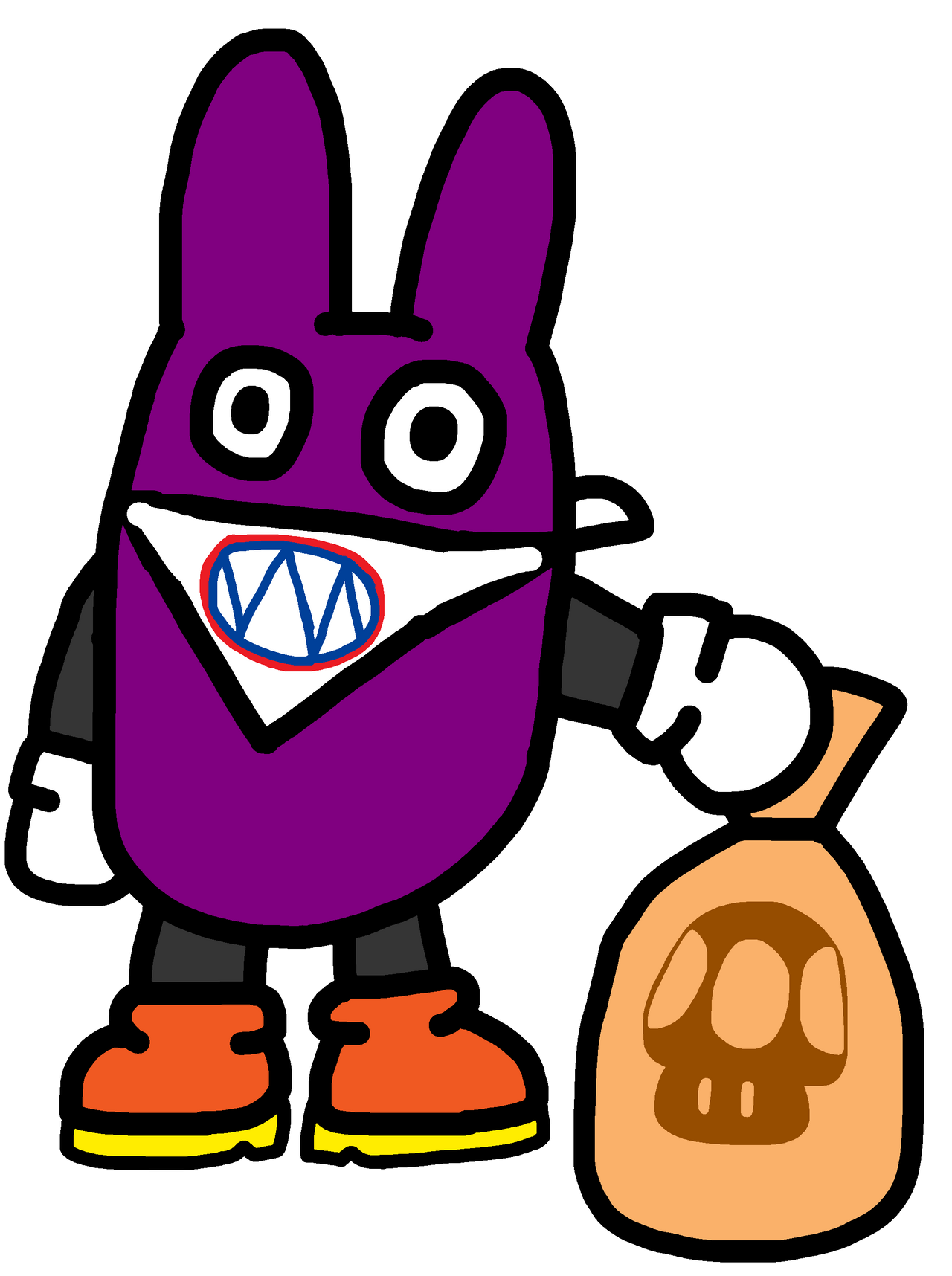 Super Mario: Nabbit 2D by Joshuat1306 on DeviantArt