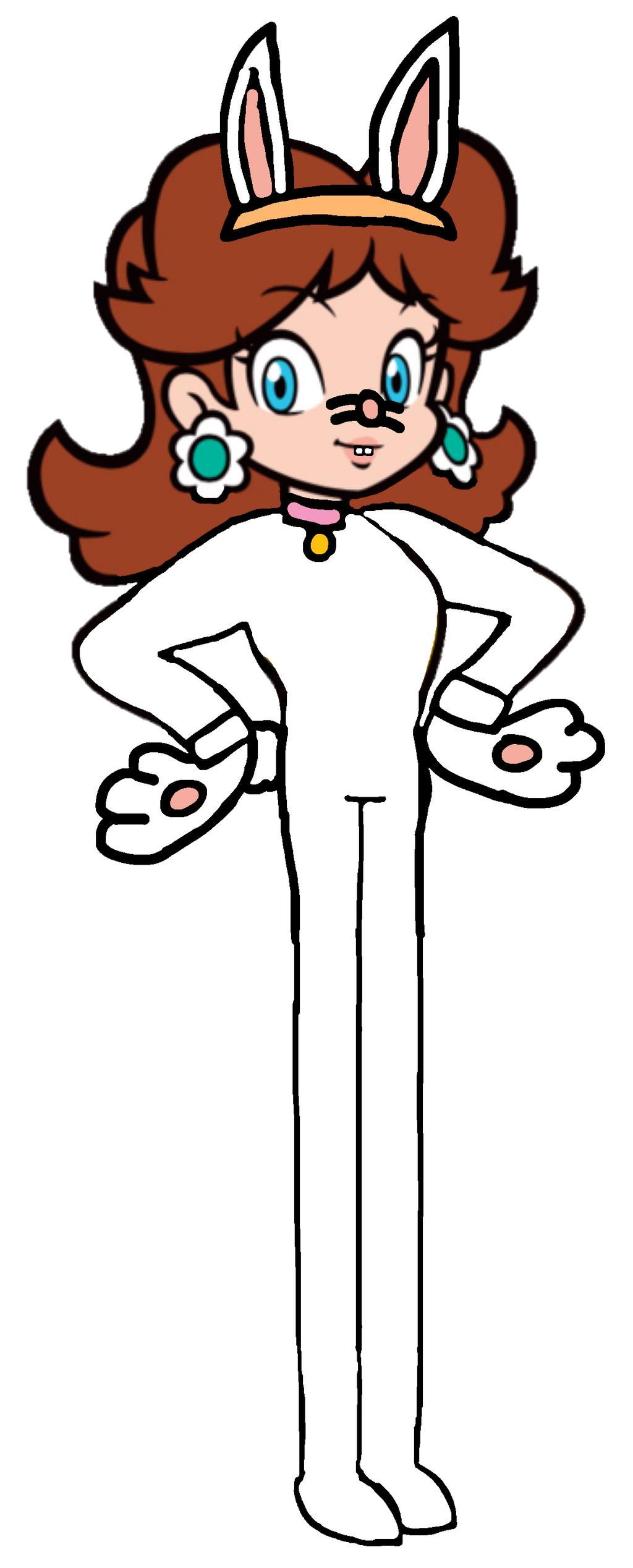 Super Mario: Princess Daisy Rabbit 2D by Joshuat1306 on DeviantArt