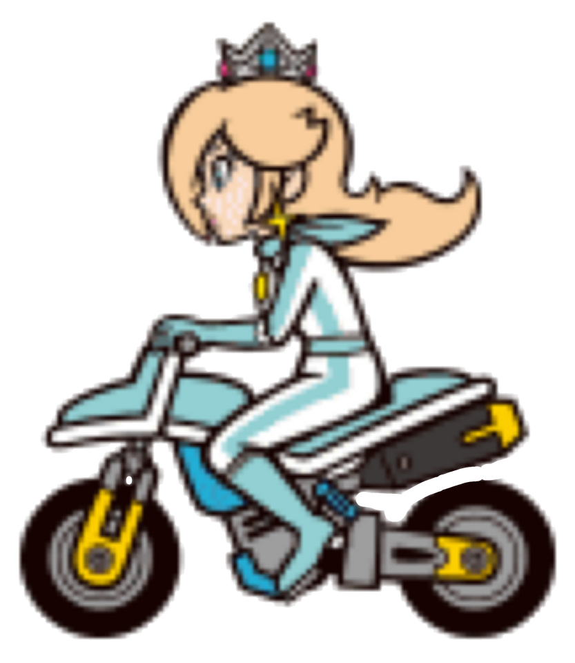 Super Mario: Princess Rosalina Riding Bike 2D by Joshuat1306 on DeviantArt