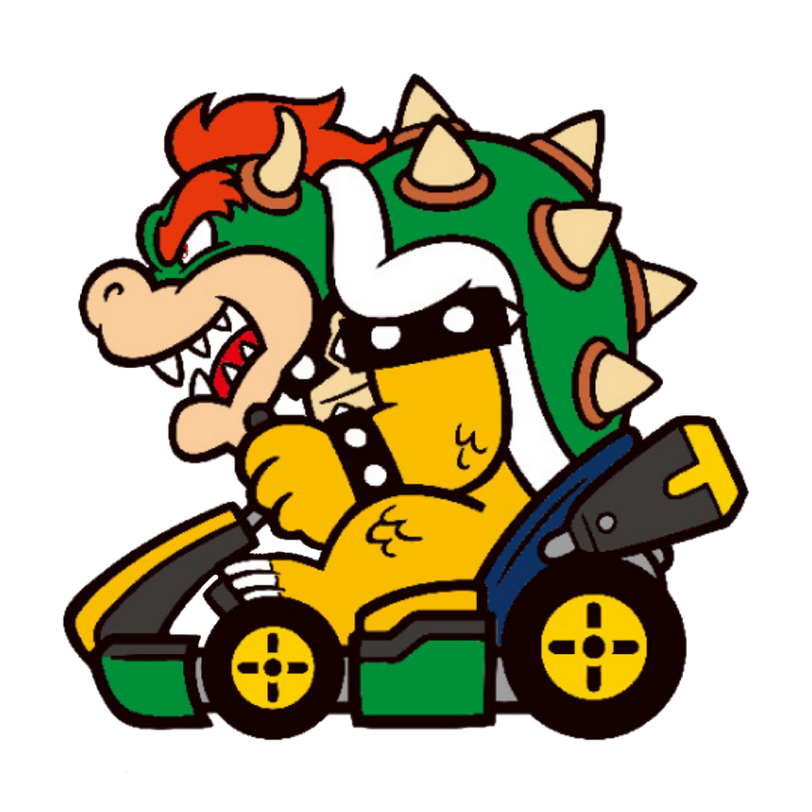 Super Mario: Bowser Riding Kart 2D by Joshuat1306 on DeviantArt