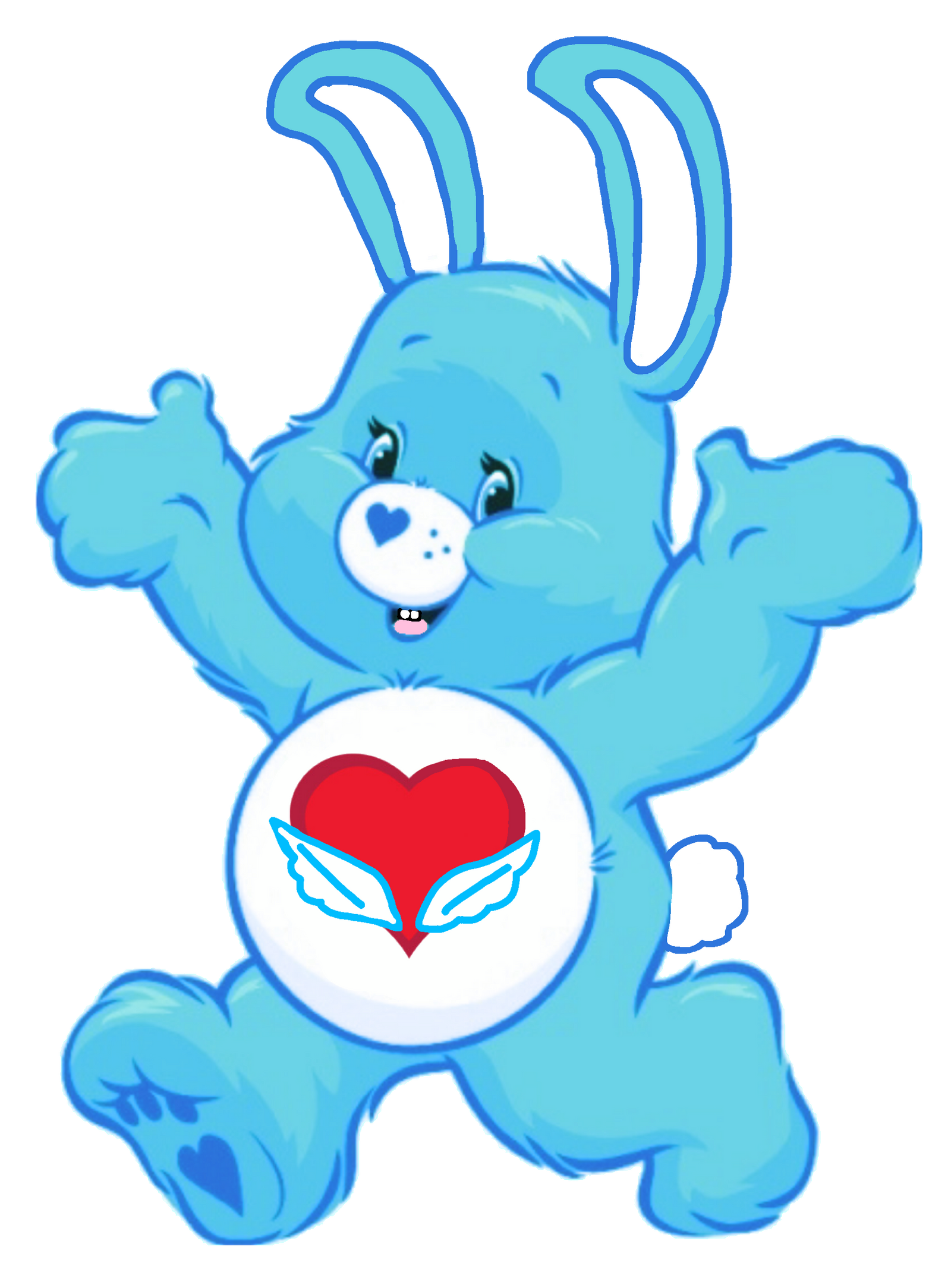 swift heart rabbit happy pose 2d by