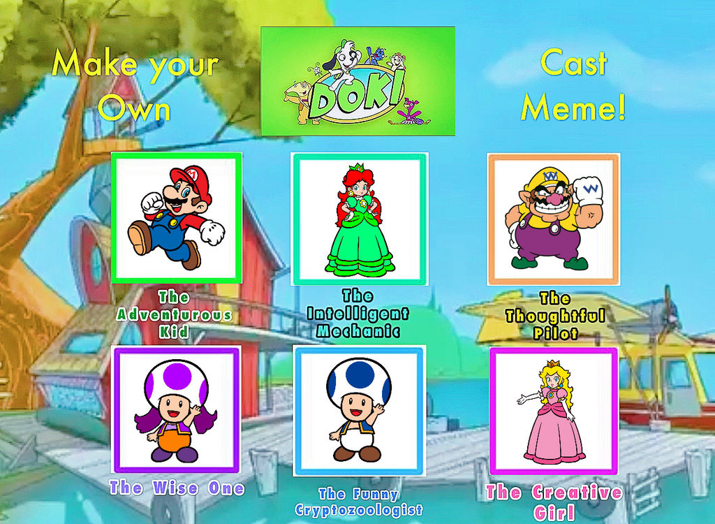 Dochi Mario My Doki Cast: Super Mario by Joshuat1306 on DeviantArt