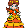 Super Mario: Princess Daisy Aurora Dress 2D